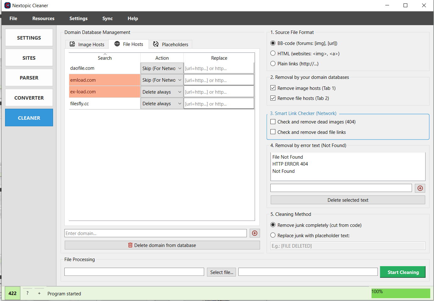 Модуль умной очистки